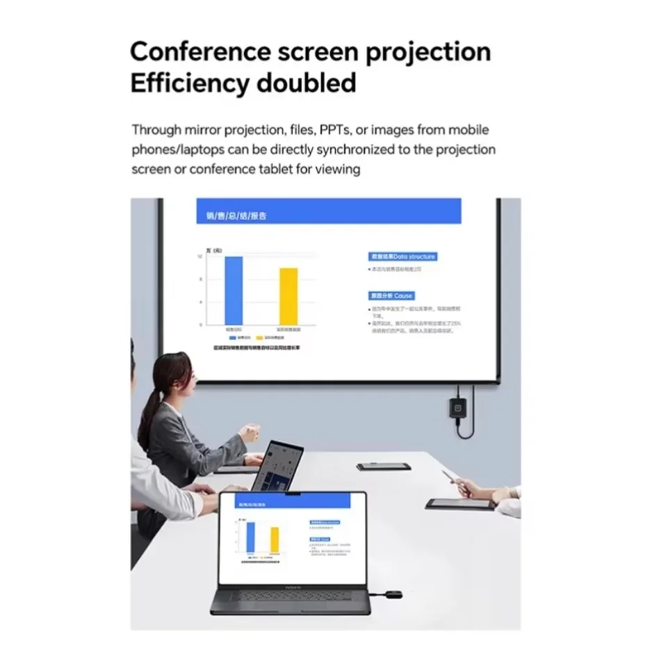 50M Wireless Transmission Video Transmitter and Receiver HDMI-Compatible Extender Display Adapter Cable Screen Mirror for Camera