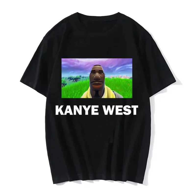 

Funny Kanye West Meme cotton T-Shirt Men's Vintage Hip Hop Rap Style Tshirt Men Women Short Sleeve T Shirt StreetwearFPACE