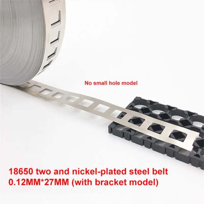 10M Pure Nickel Strip 2P 0.12x27/12x25mm Nickel Strip For 18650 Lithium Battery Pack Welding 99.96% High Purity Pure Nickel