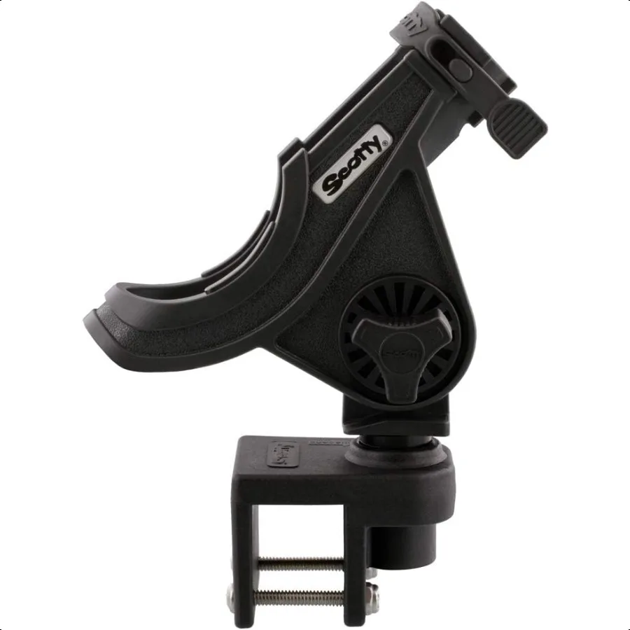 

Scotty 284BK Baitcaster Spinning Rod Holder w 243 Square Rail Mount Black