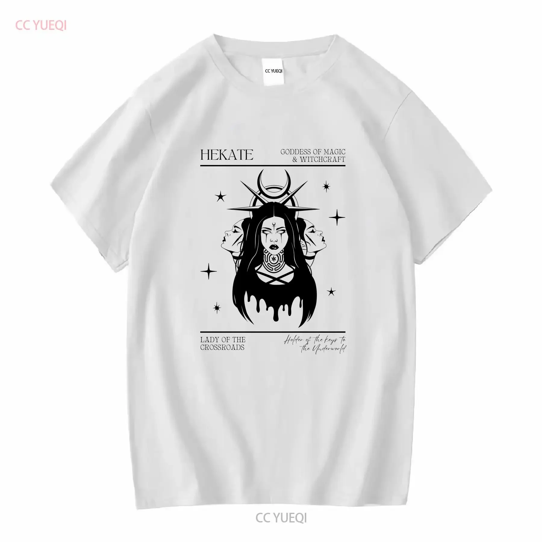 Triple Goddess T Shirt Hecate Greek Mythology Hekate Necromancy Whimsigoth Clothing Witchcore Witchy Stuff Freyja Hades Unisex