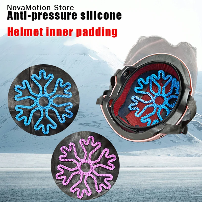 

Flexible Helmet Anti-deformation Inner Silicone Pad Ventilate Helmet Liner Pad Helmet Padding Motorcycle Bike Helmet Accessories