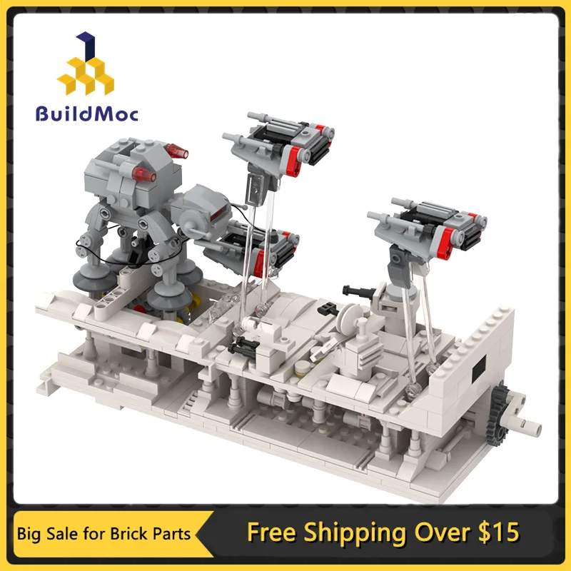 MOC Battle of Hoth Space Battle Series Military Airplane Assemble Building Blocks Bricks Compatible DIY Education Toys for Boys