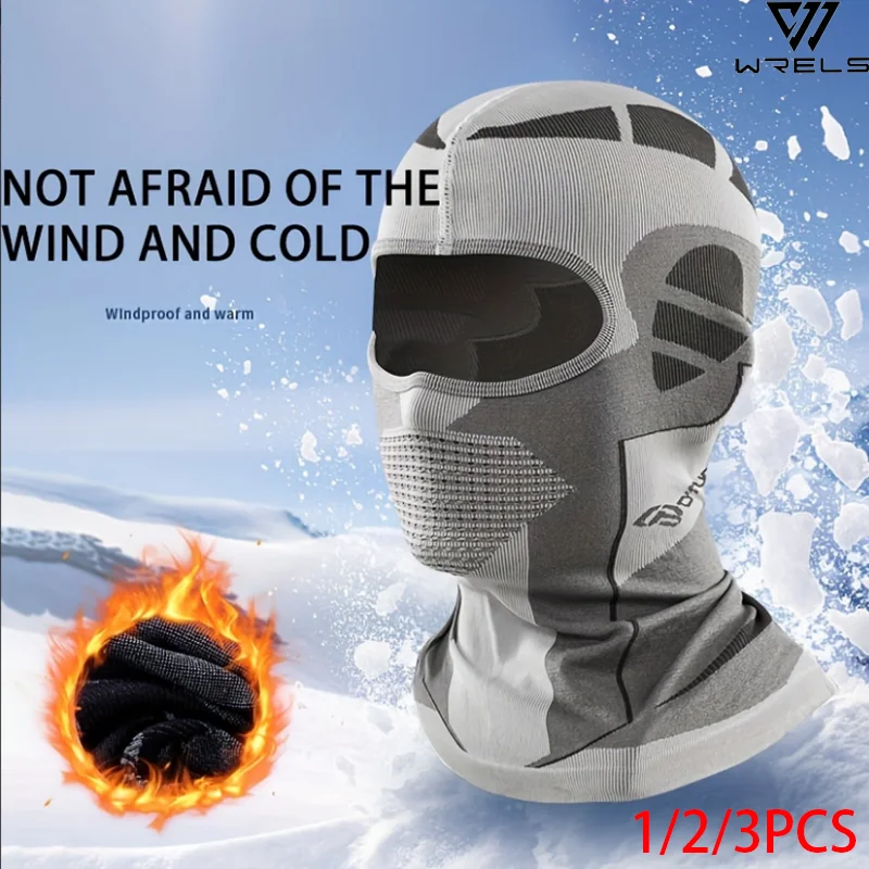 Winter Thermal Head Cover Balaclava Elastic Cold-Proof Cycling Hunting Full Face Mask Men Women Warm Skiing Helmet Liner Cap