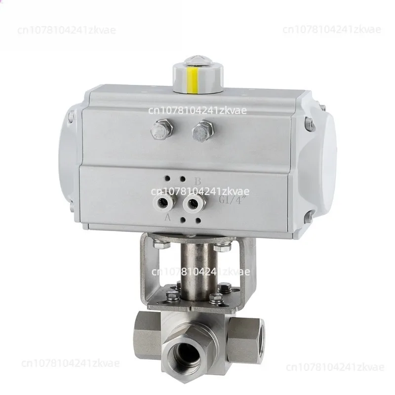 Q614F-320P Pneumatic Stainless Steel 304316L Wire Buckle Welded Ultra High Pressure LThree-way Ball Valve DN15