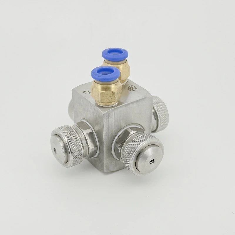 Multi Head Air Atomizing Nozzle,Spray Humidifier for AC System, Dust Removal, Tobacco Leaf Humidification and Industrial Cooling