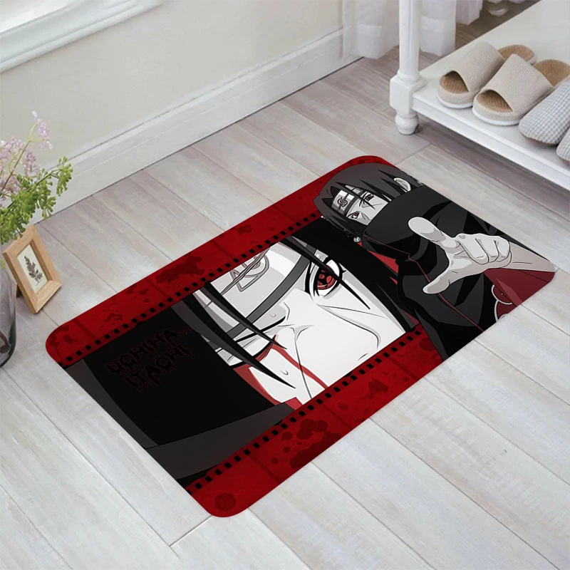 Cool I-Itachi Anime Floor Mat Living Room Rugs Balcony Carpet Entrance of House Home Kitchen Rug Carpets Foot Doormat Door Mats