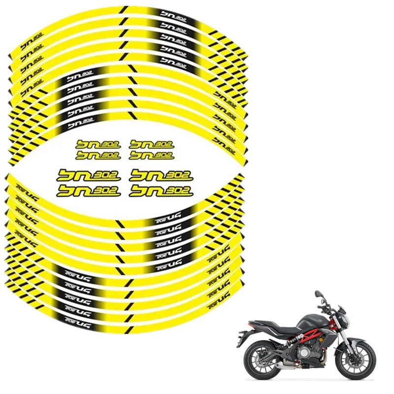 For Benelli BN302 Motorcycle Parts Contour Wheel Decoration Decal Sticker  -  B