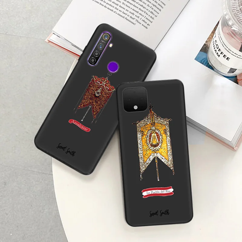 Phone Case for Pixel 8 Pro 8a 7a 6a 7 8 Motorola G200 Edge 40 30 20 One Fusion Christ Emblem Flag Art Soft Black Anti-Drop Cover