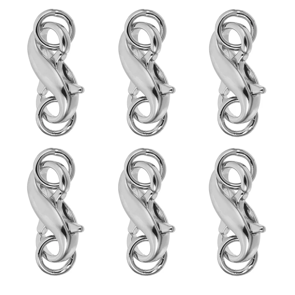 

6 шт. металлическая застежка в виде когтя омара, прочная ювелирная соединительная пряжка для браслетов, ожерелий, аксессуары «сделай сам», застежка в виде когтя омара