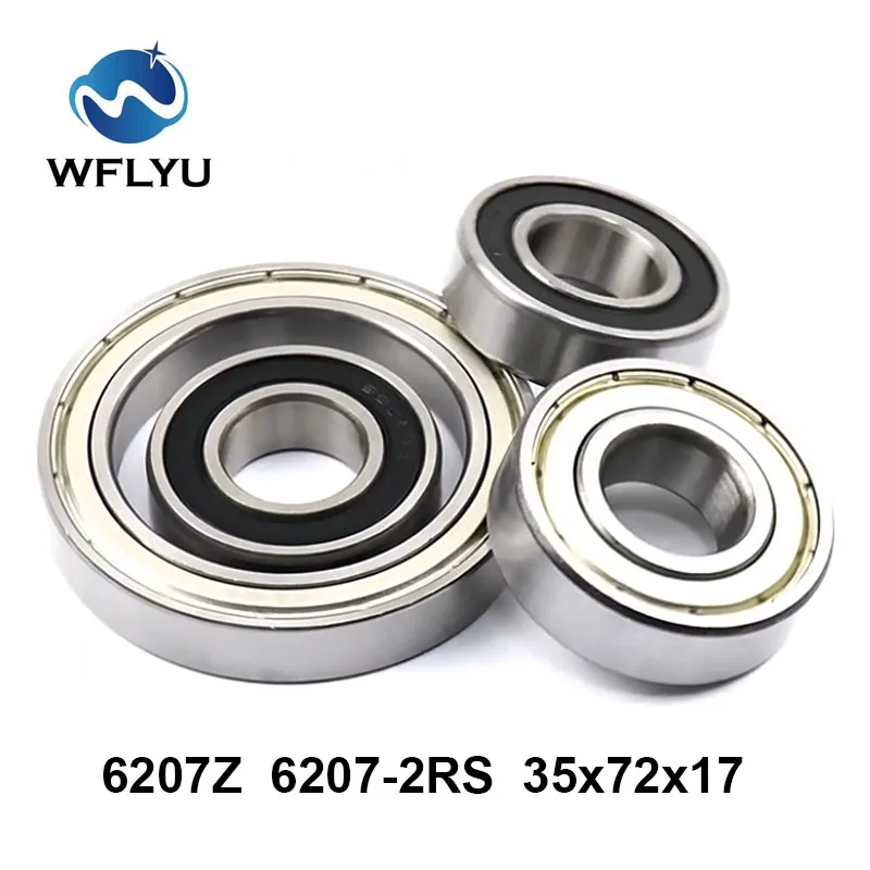 

WFLYU 6207ZZ 35x72x17mm ( 1PCS ) Bearings ABEC-7 Metal Sealing Bearings 6207-2RS 6207ZZ Chrome Steel Bearings