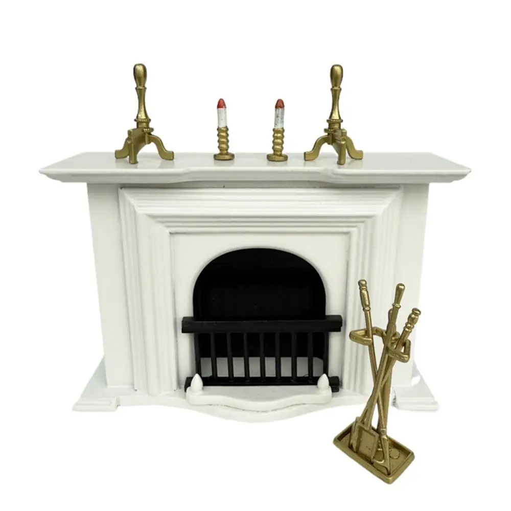 Portasapone per mobili per casa delle bambole in scala 1/12 Set portasciugamani per casa delle bambole in oro Modello Accessori per caminetto Accessori per la cucina delle bambole