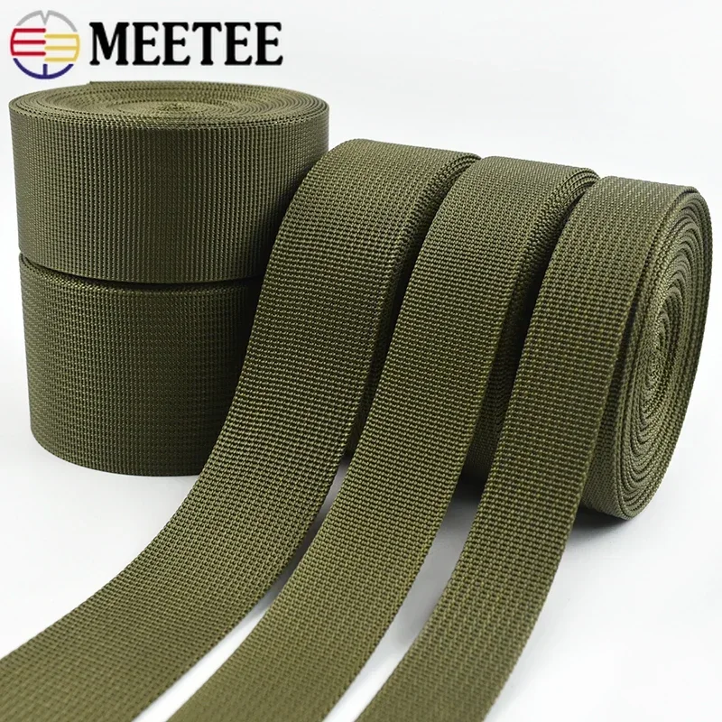 2/5/10M 20-50mm ArmyGreen Nylon Webbing Tape for Bag Backpack Strap Ribbon Band Safety Belt Bias Binding DIY Sewing Accessories