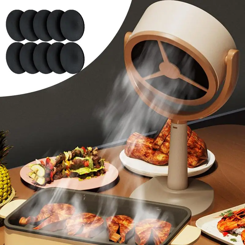 New Portable Exhaust Fan Small Kitchen Hood Extractor Barbecue USB Charging Desktop Range Hoods Mini Suction Cooker Hood