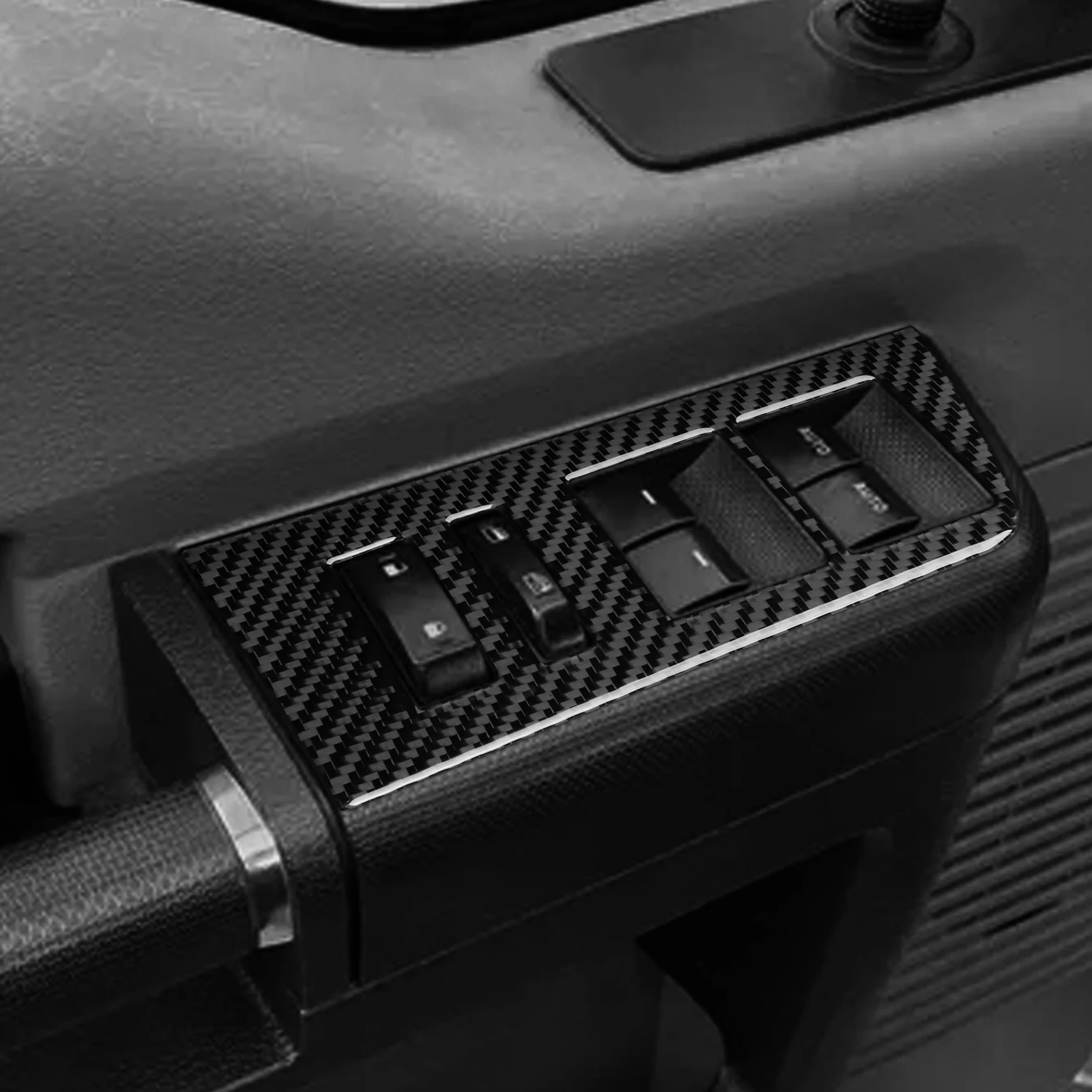 For Ford F-250 350 450 550 F-650 750 2011-2016 Real Carbon Fiber Stickers Front window lift panel Car Accessories decorative