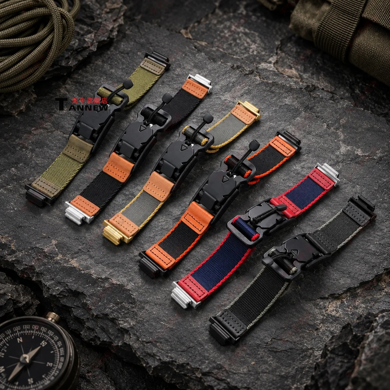 Lightweight Magnetic Nylon Strap for Casio G-Shock DW-5600 GW-M5610 GW-B5600 GW-5000 Waterproof Sport Replacement Watch Band