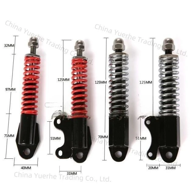 

8, 10 дюймов, электрические скейтборды, автомобильный амортизатор, масляный гидравлический амортизатор, аксессуары для скутера, устойчивая глиняная подвеска для скутера