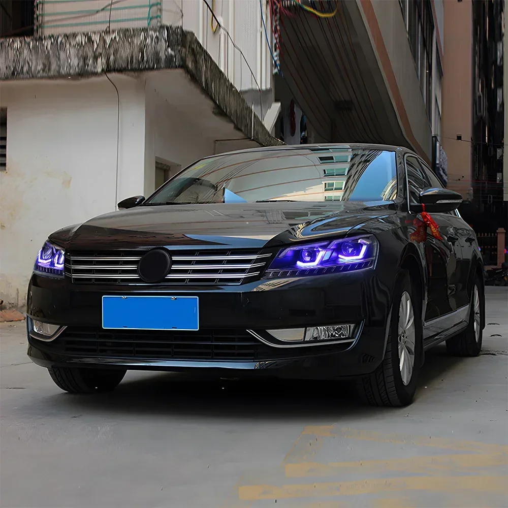 

For VW Passat B7 US Version 2011-2015 Car Head Lights Lighting Assembly Upgrade LED Auto Headlight Projector Lens Accessories