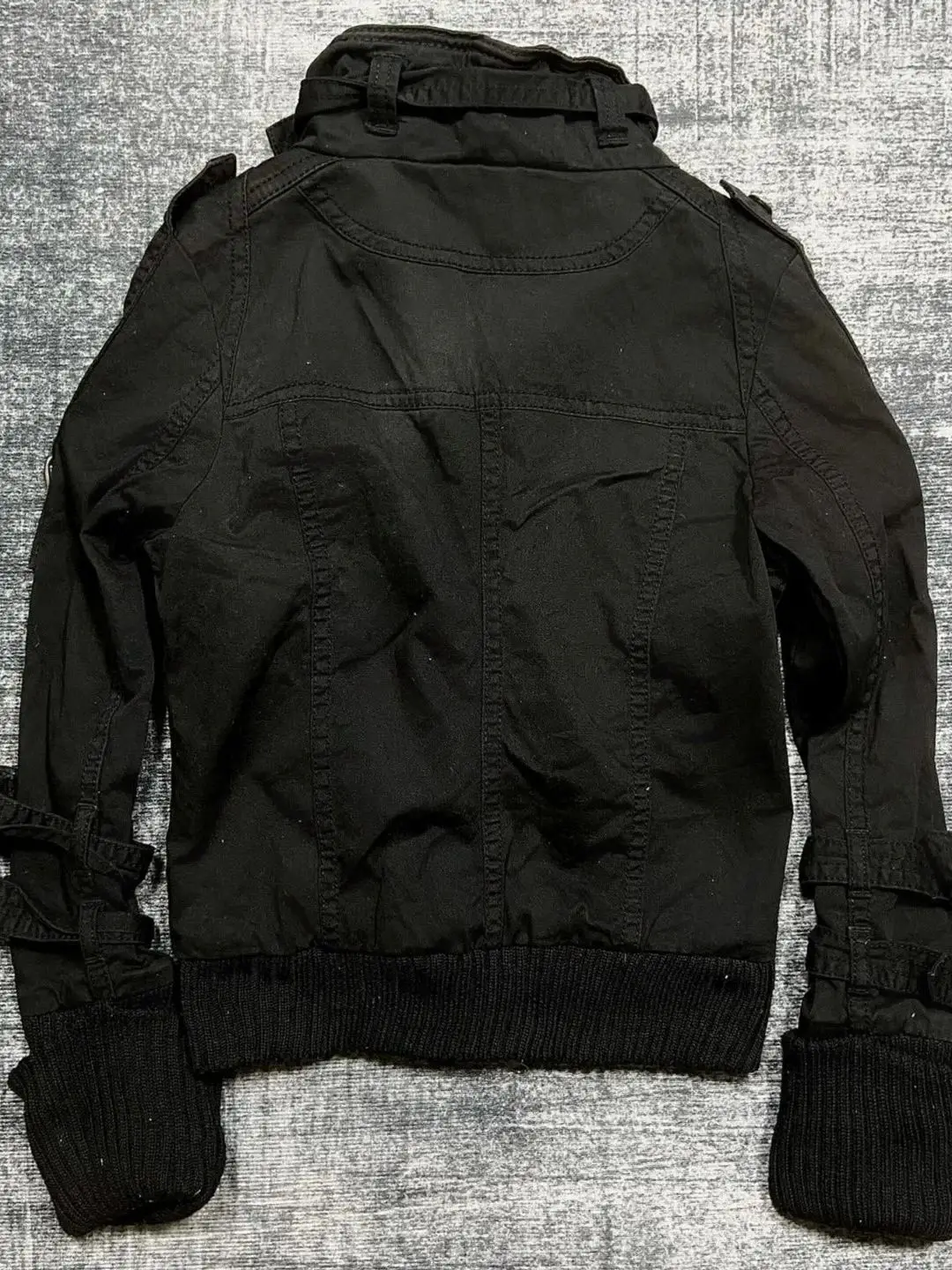 American Vintage Slim Short Coats Outwear Jacket Chic Autumn 2000s Gothic Punk Black Jackets Women Casual Y2k Clothing Elegant