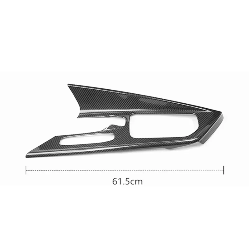 لسيارة شيفروليه كورفيت C8 ألياف الكربون الجافة الحقيقية 2020-2023 ملصق لوحة تروس لوحدة التحكم المركزية الداخلية للديكور