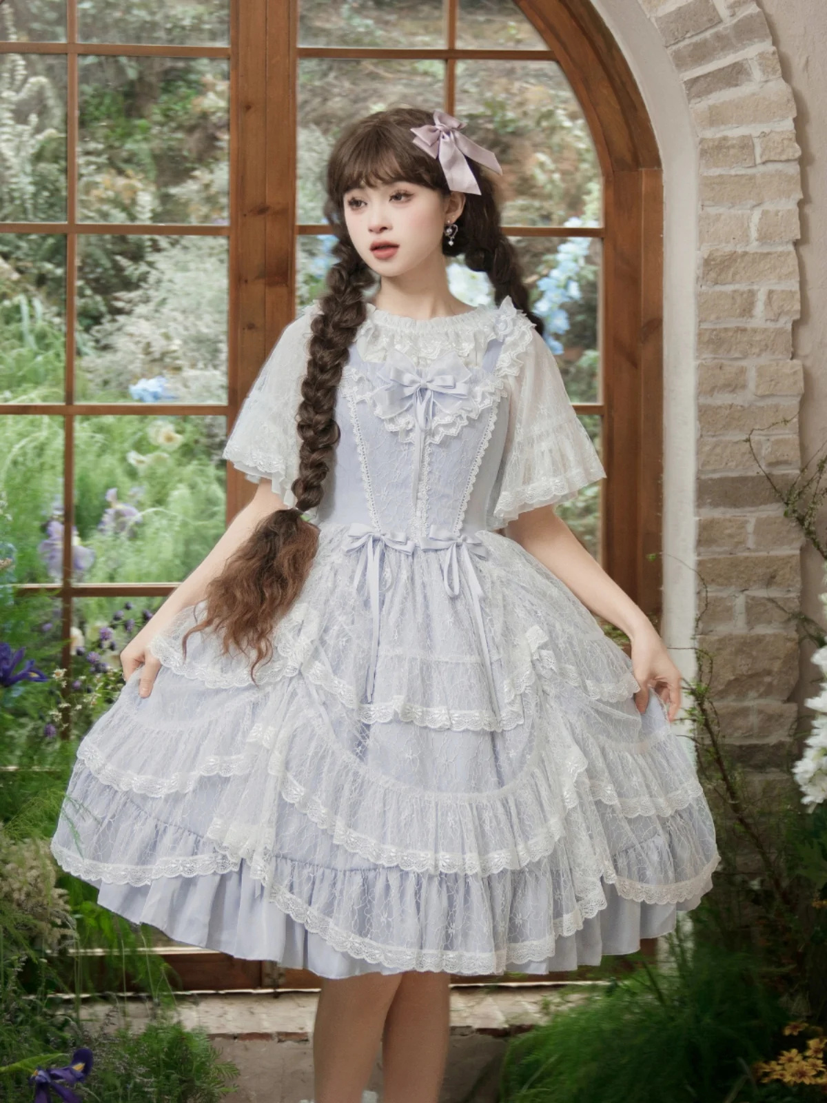 Iris Love Original Lolita Dress Cla Series Jsk Elegante Hofstijl Lolita Prinses Puff Jurk Cos Loli Tea Party Kleding