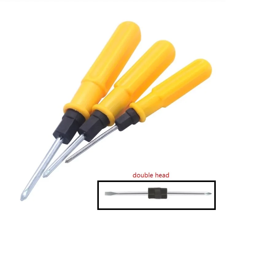 1PC Double Head Slotted Cross Screwdriver Removers Repair Hand Tool Mini Screwdrivers DIY Repair Tools For Phone Computer Use