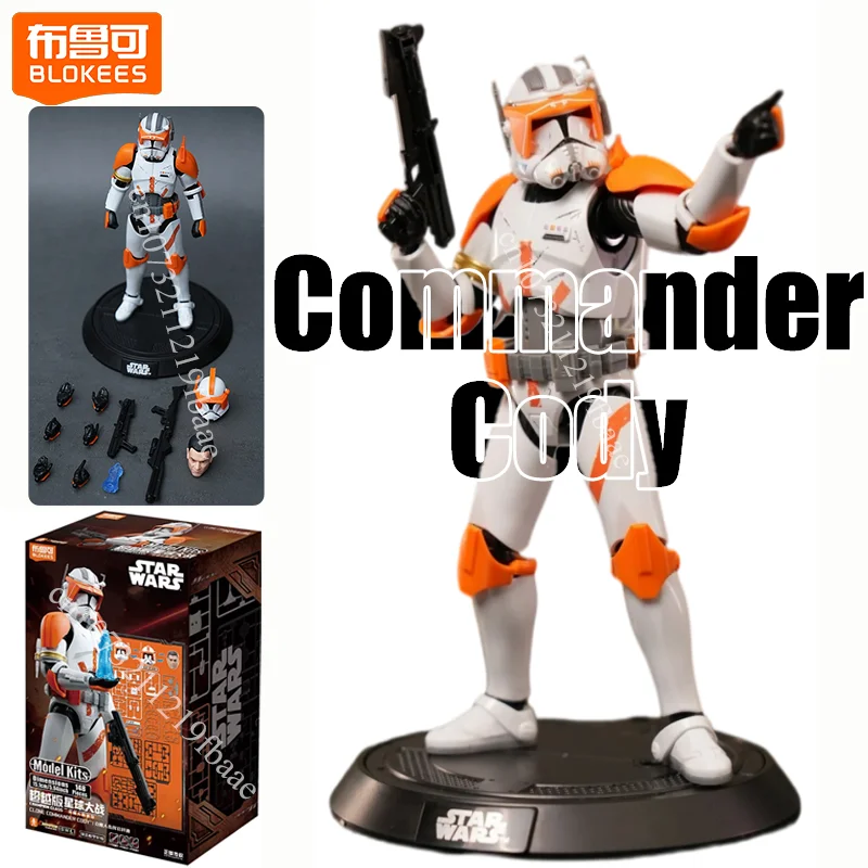 Genuine Blokees Star Wars Action Figure Commander Cody Toys CC-2224 Obi Wan Kenobi Champion Class Assembly Model Kit Model Gifts