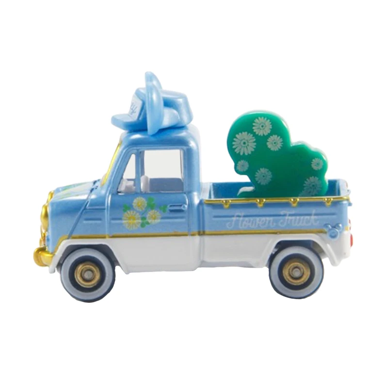 TAKARA TOMY-Modèle de camion de souris de printemps Disney pour enfants, ornements de dessin animé, cadeaux d'anniversaire, jouets périphériques animés