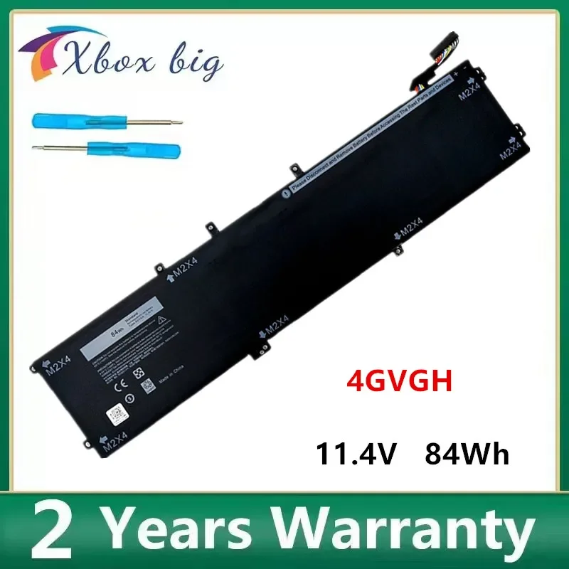 New 4GVGH RRCGW Laptop Battery for DELL Precision 5510 XPS 15 9550 Series 1P6KD T453X Free Tools