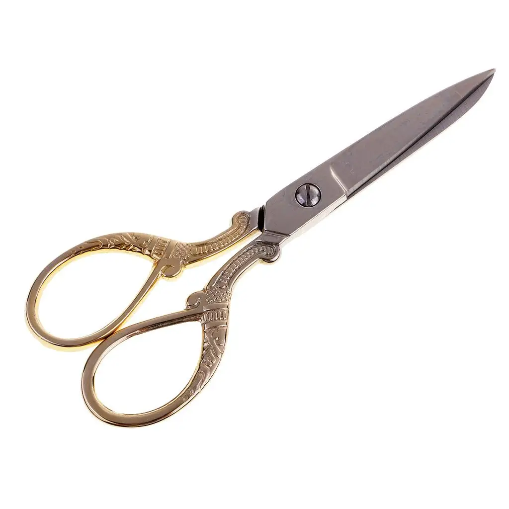 13cm/5.12'' Vintage STAINLESS STEEL TAILOR SCISSORS upholstery Shears Utlity Sewing Cutting Tool for Fabric Craft Daily Use