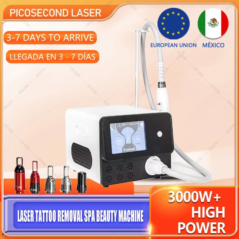 2024 Tattoo Removal Yag Laser Machine Pico Professional Picosecond Q Switch Portable Eyebrow 1064nm