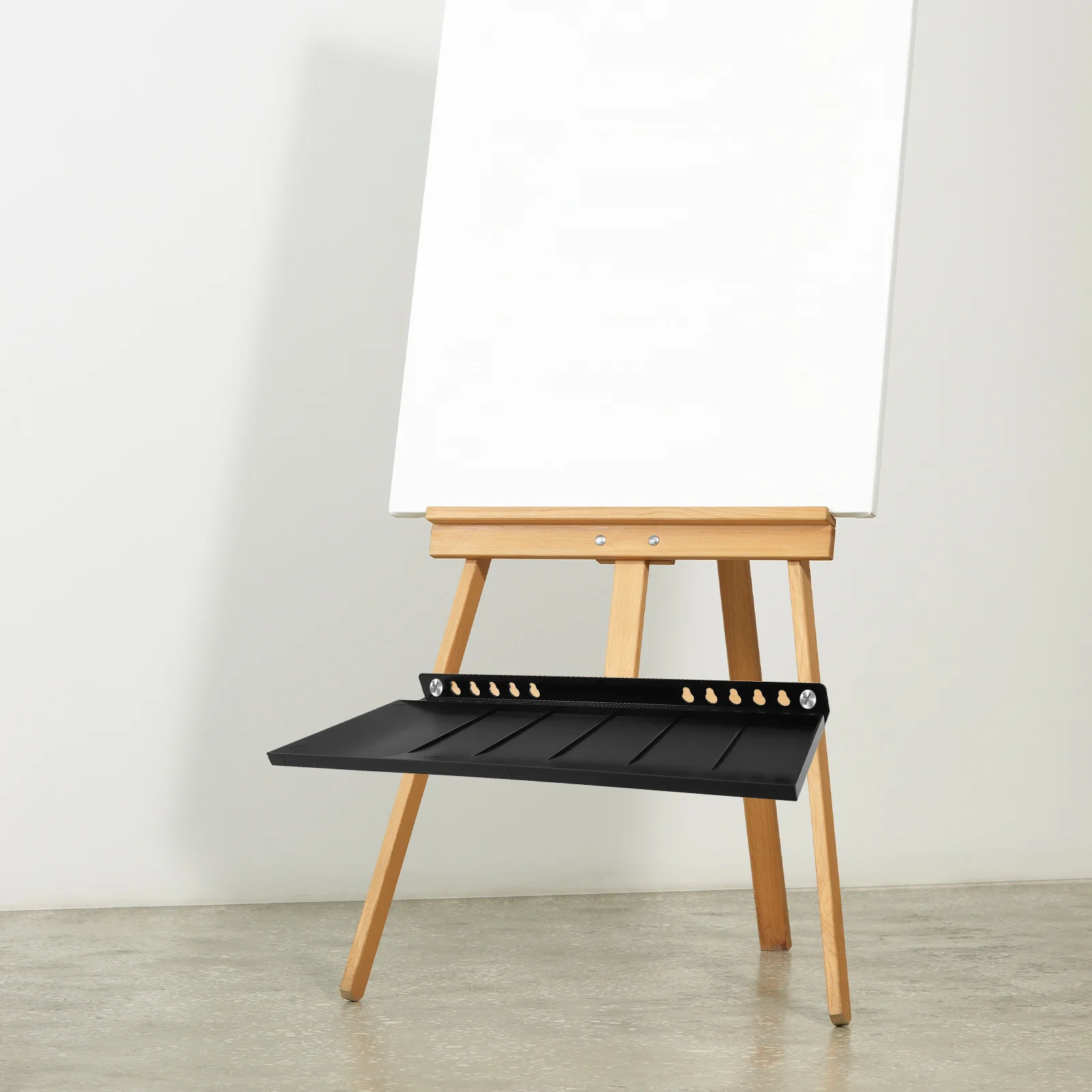 1 Set Portable Plastic Easel Tray For Artists Lightweight Sketching Shelf With Stable Structure Storage Compartments For Outdoor