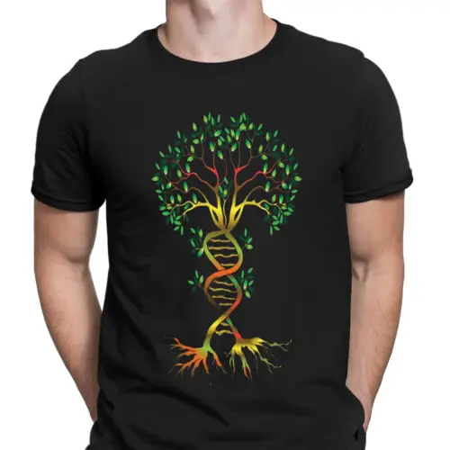 Colourful Dna Tree Biology Science Nature Lovers Gift Mens T-Shirts Tee Top #DNE