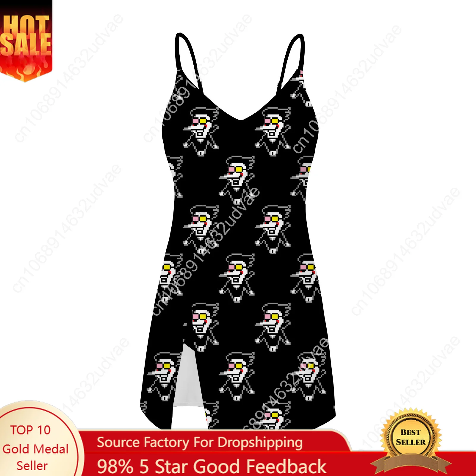 

Deltarune Spamton Undertale Sling Dress Swimsuit Womens Bathing Suits Personalized Fashion Swimwear Bikini Custom Made Beachwear