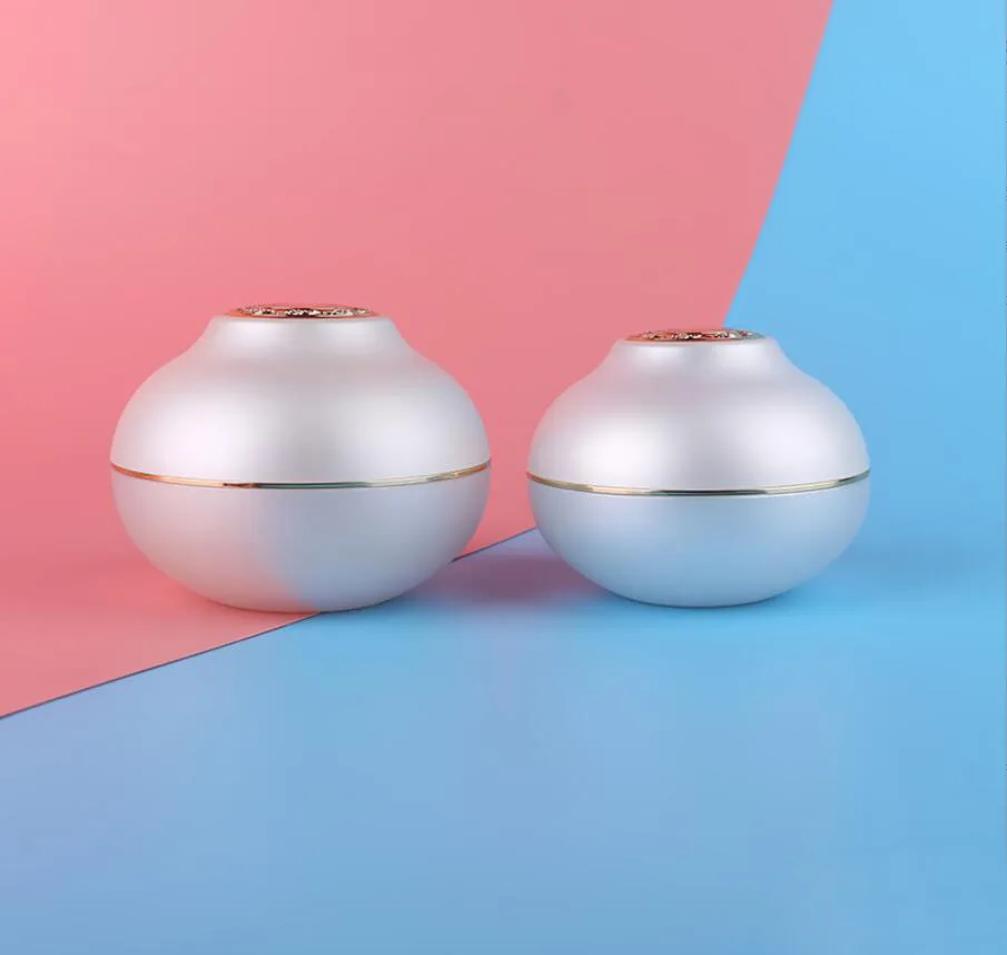 

30g acrylic pearl white bowl shape jar pot tin day night cream/eye serum moisturizer gel whitening skin care cosmetic packing