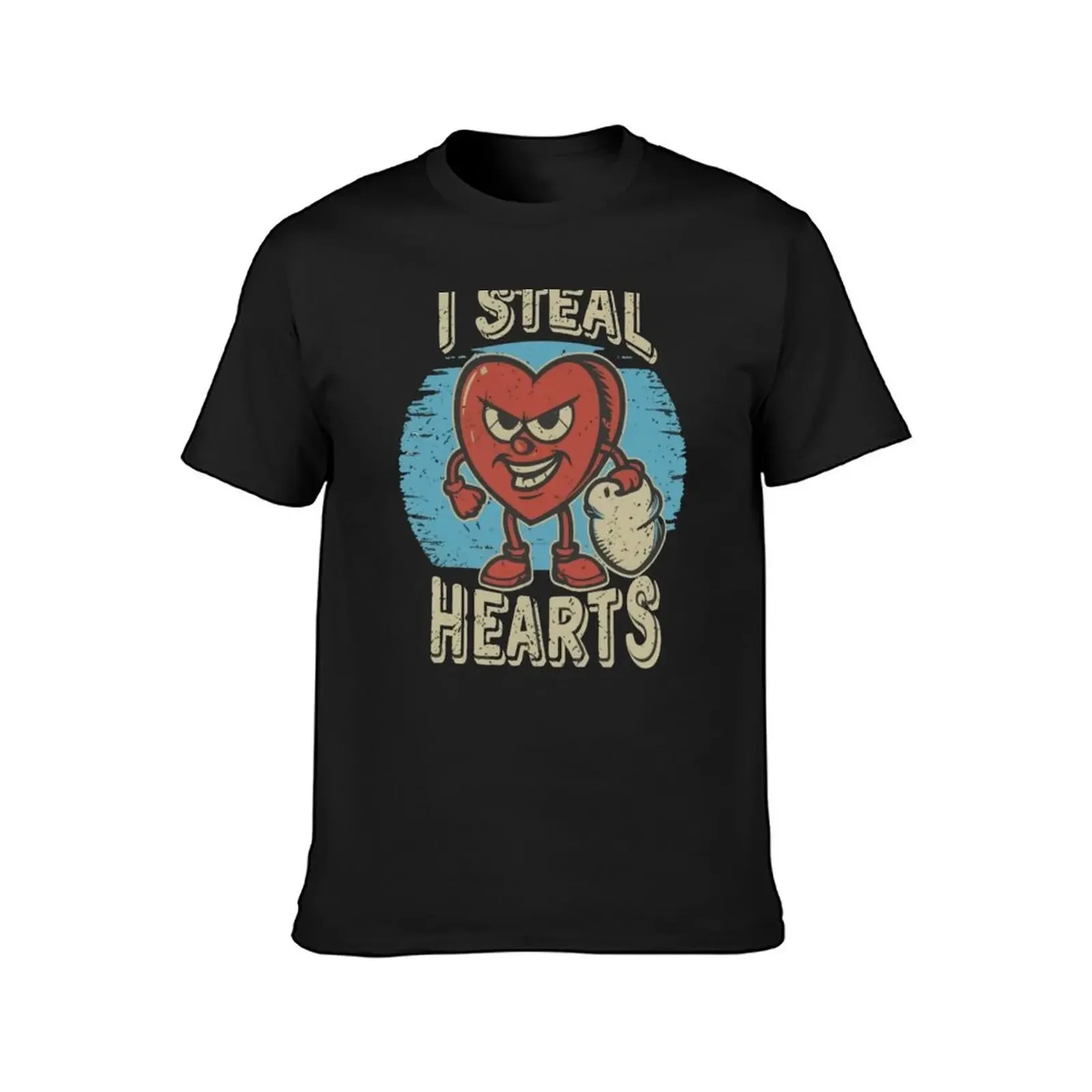 I Steal Hearts, Heart Thief, Valentines Day T-Shirt graphics quick-drying vintage t shirts Men's t-shirts