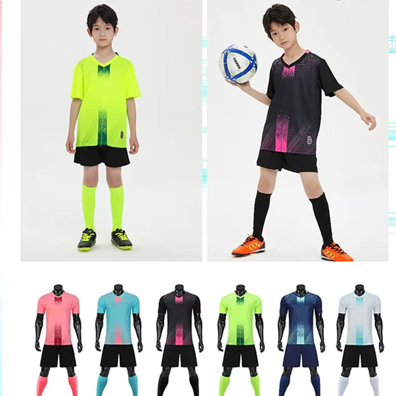 Kid Football Jerseys Customize Children Soccer Uniform Shirts Futsal Sportswear Adult Child Team Outfit Men Boy Sports Tracksuit