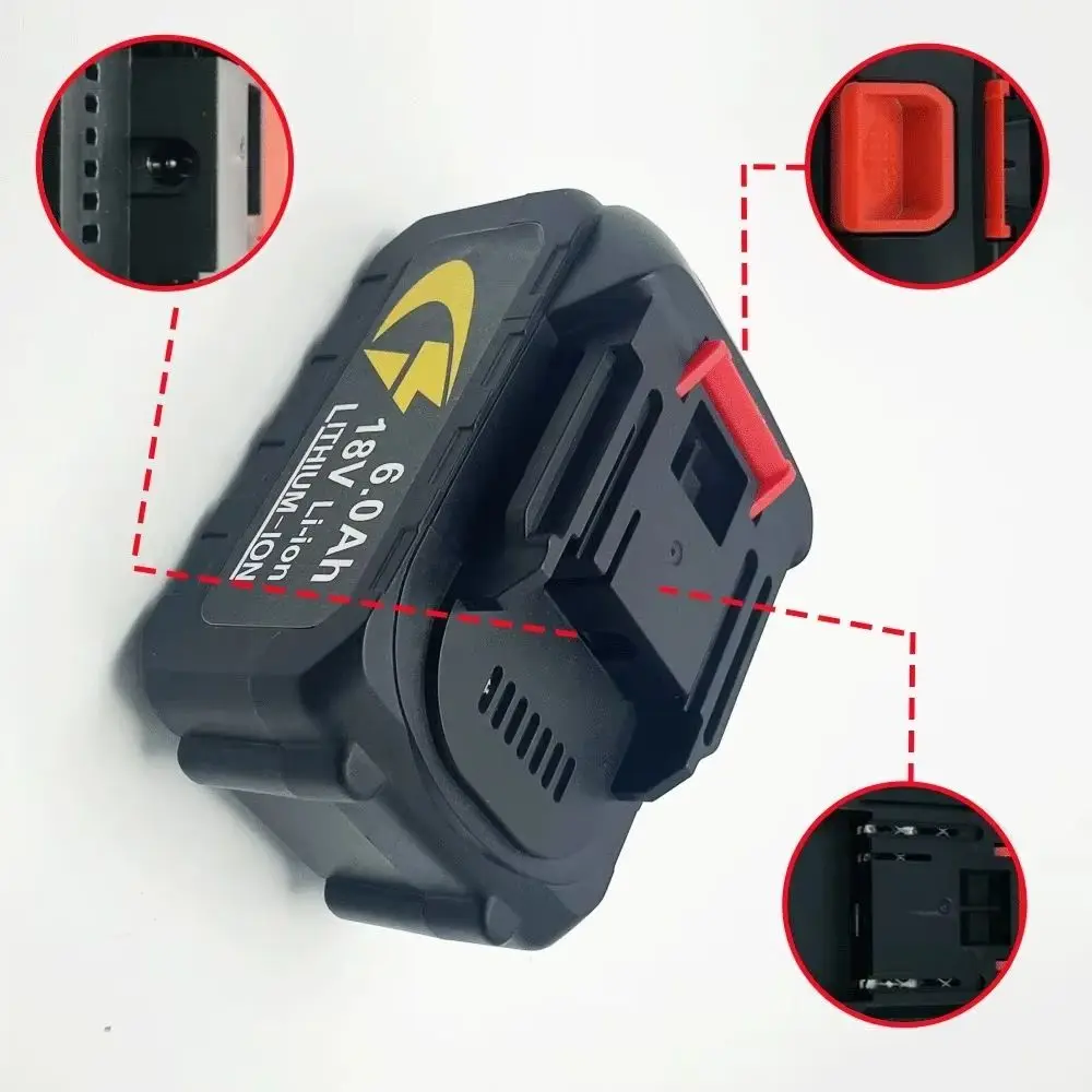 

18V 3.0Ah/6.0Ah/10Ah Replacement Li-Ion Battery for Car Washer High Pressure Water Gun Car Wash Spare Part(Only Battery)