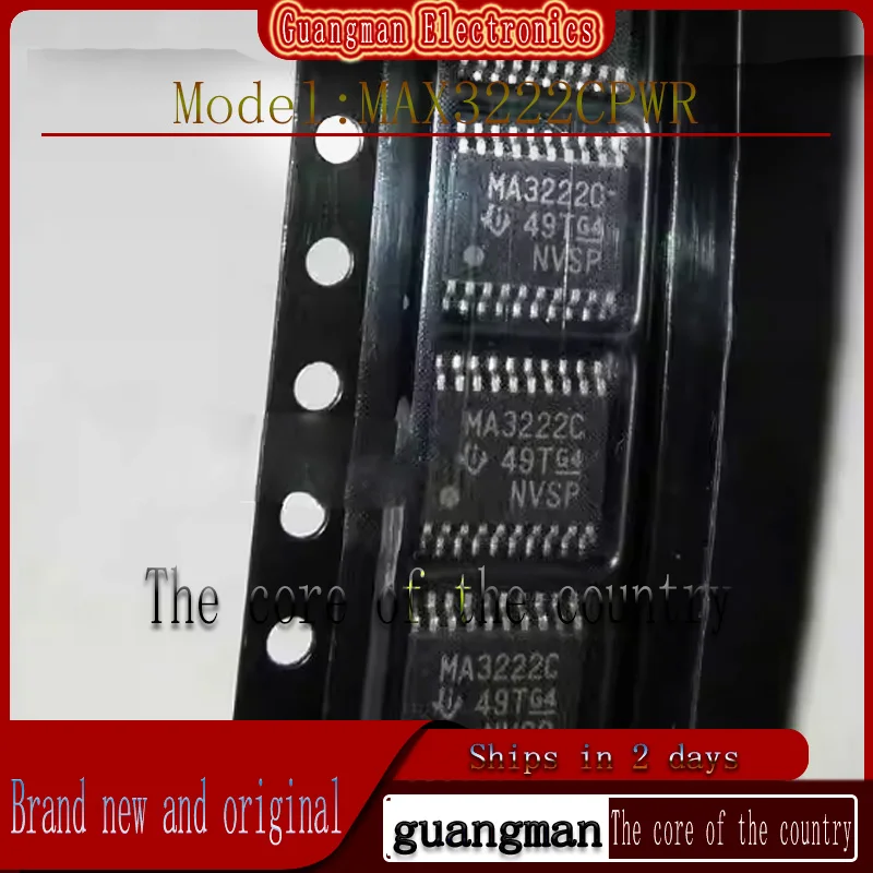 

30PCS MAX3222CPWR TSSOP20 Imported in original packaging MA3222C Transceiver chips