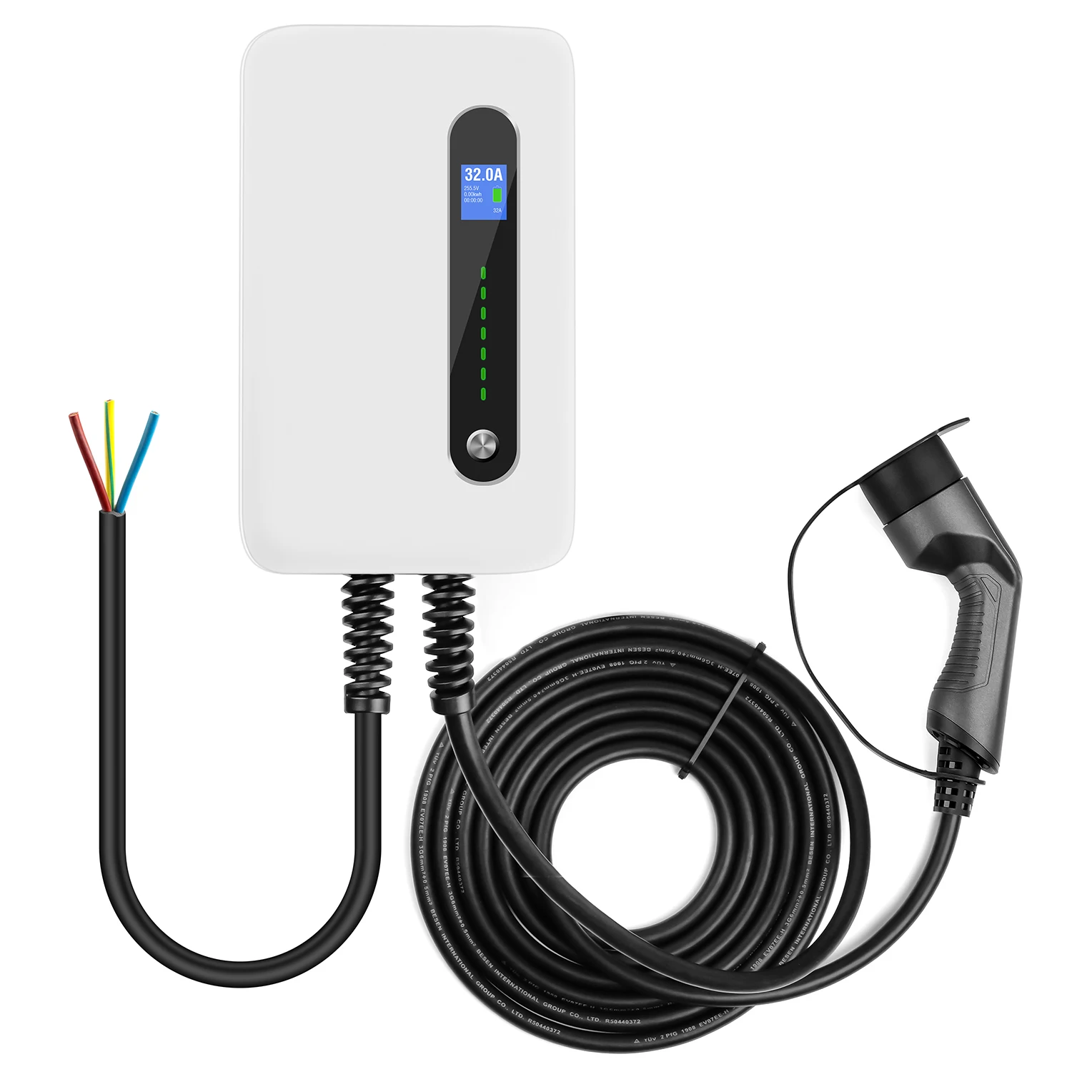 

lefanev 7.6KW EV Charging Station 32a Electric Vehicle Car Charging Cable Type2 EVES Wallbox Home EV Charger Station