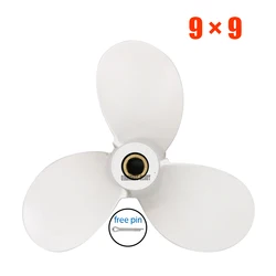 Propeller 9x9-C Fit Yamaha Outboard Engines 5HP 6HP F6 8HP F8 Aluminum Pin Drive Spline RH
