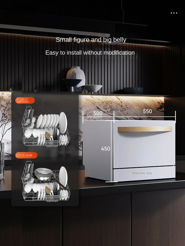 Automatic Household Small Desktop Countertop Dishwasher