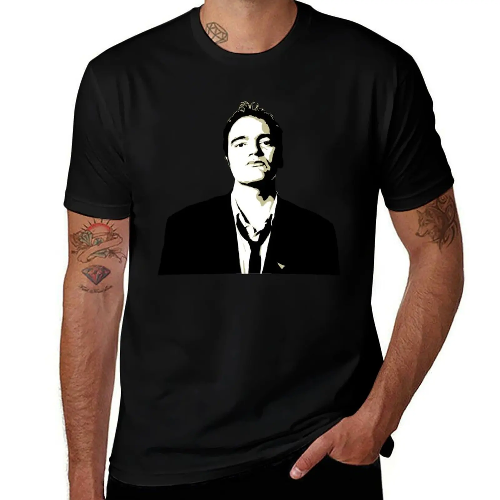 クエンティン・タランティーノ-tシャツ-ファッション-カジュアル-半袖-tシャツ