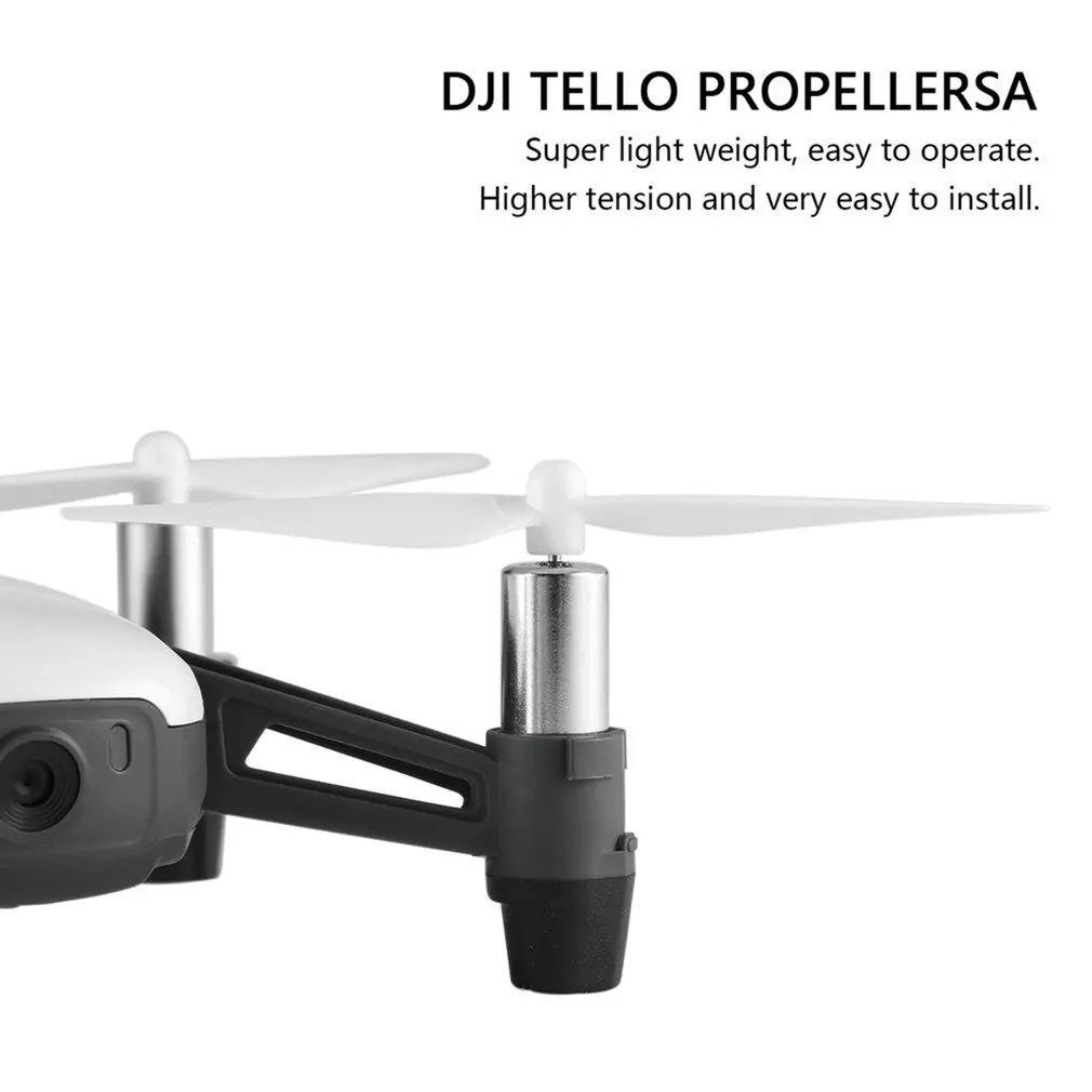 4PCS Drone Propeller Low-Noise CCW/CW Props Light Weight for DJI Tello Mini Quadcopter Airplane Aircraft Replacement Spare Parts