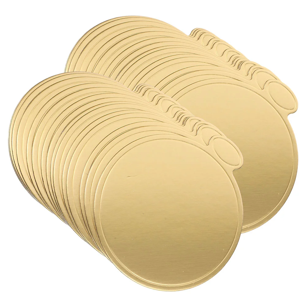 

50 Pcs Cake Paper Cups Round Base Pans Square Serving Tray Cupcake Holders Mini Cake Boards Sturdy Material Wedding Birthday