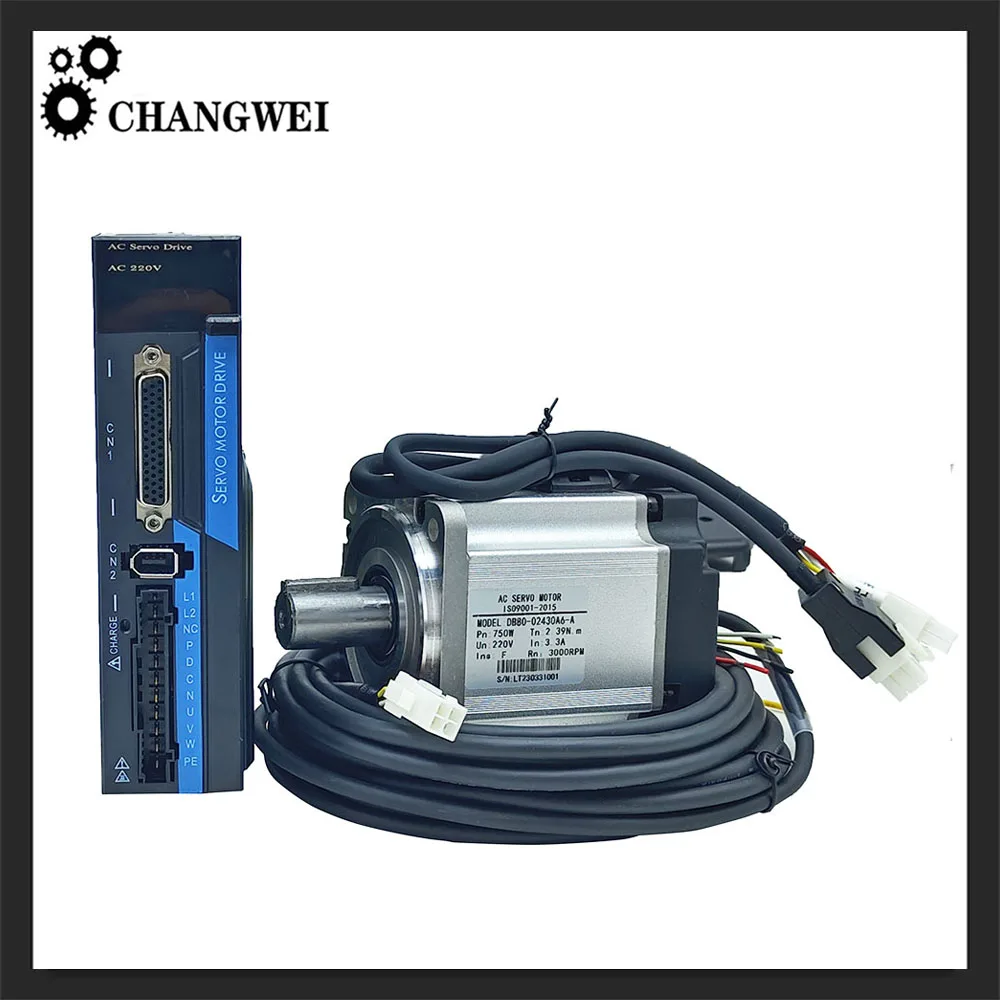 CNC 400W750w servo kit 40/80/motor controller+driver, suitable for engraving and milling machine servo