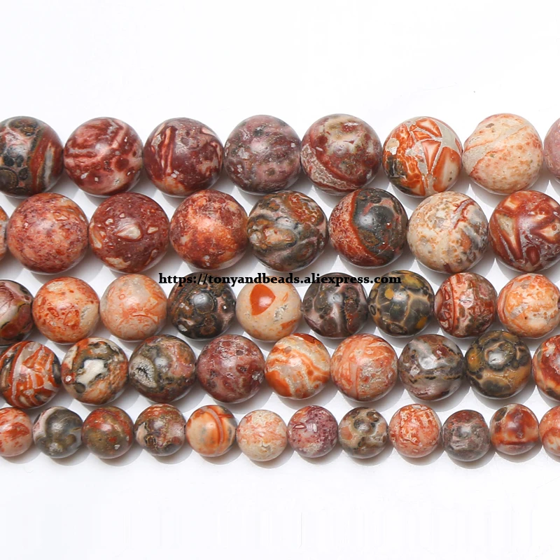 Natural Stone Leopardskin Jasper Round Beads 15\