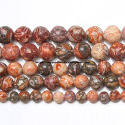 Natural Stone Leopardskin Jasper Round Beads 15