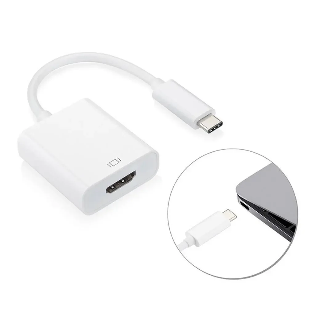 Type-C To HDMI-Compatible 4K 60Hz Type-C Thunderbolt 3 To HDMI-compatible for MacBook Pro Air IPad Pro Samsung Galaxy S10/S9