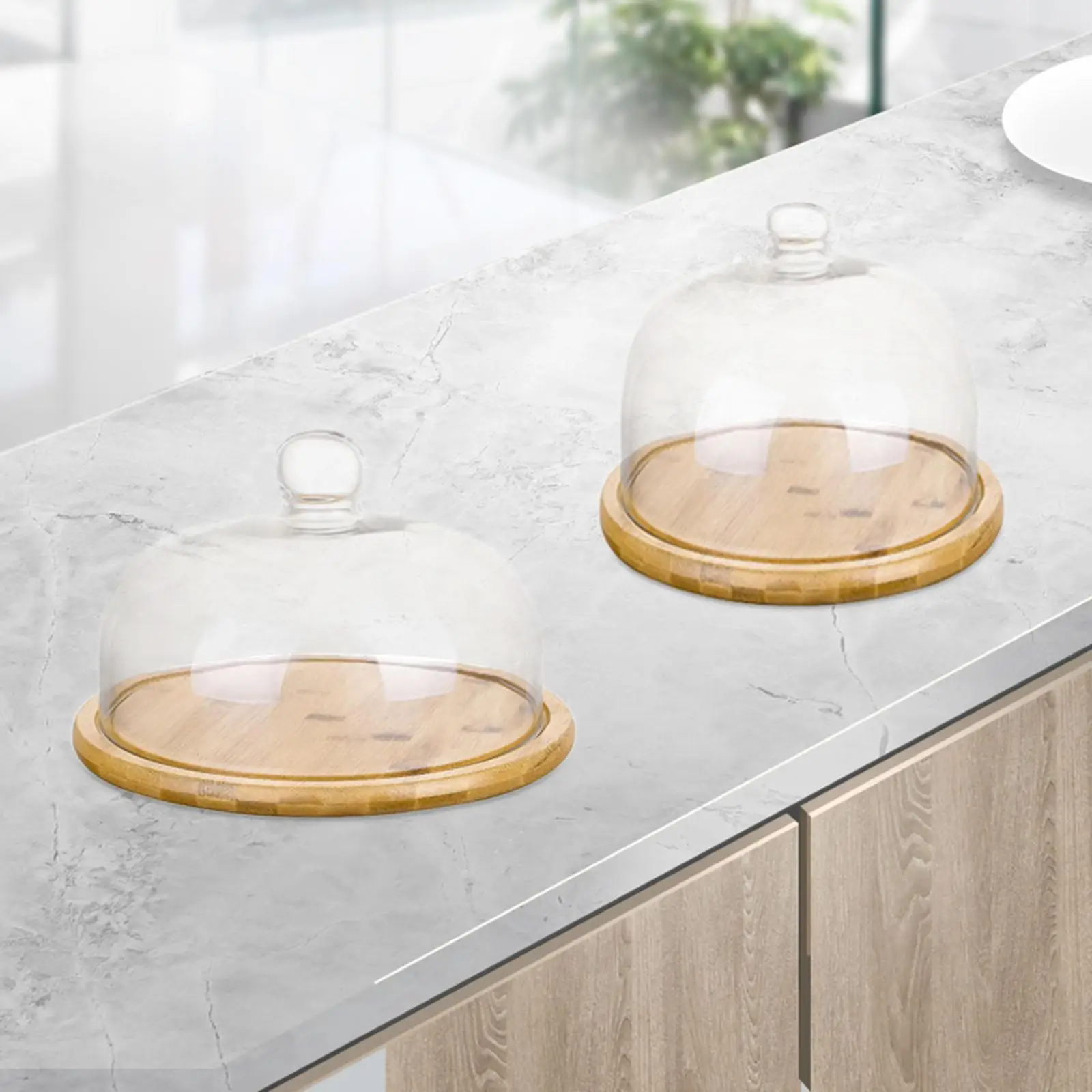 

Cake Stand with Dome Serving Tray Cookie Platter Cake Diaplay Plate Holder Dessert Serving Plate for Cakes Cupcakes Hotels